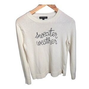 Banana Republic Sweater Weather Embroidered Italian Yarn M
